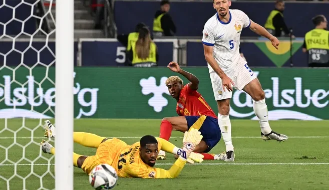Ligue des Nations 2025 : la France éliminée par l’Espagne, qui affrontera le Portugal en finale le 8 juin Ligue des Nations 2025 : la France éliminée par l’Espagne, qui affrontera le Portugal en finale le 8 juin